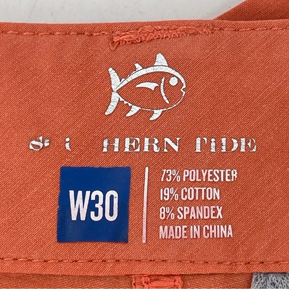 Southern Tide‎ Skipjack Shorts Men’s 30W in Mineral Red Flat Front Performance